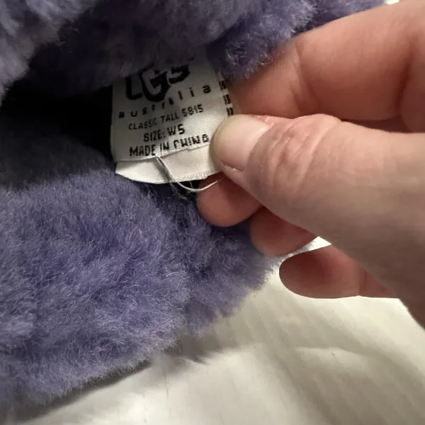 UGG Australia Classic Tall 5815 Boots Womens 5 Purple Sheepskin Lined‎ Winter - Image 13