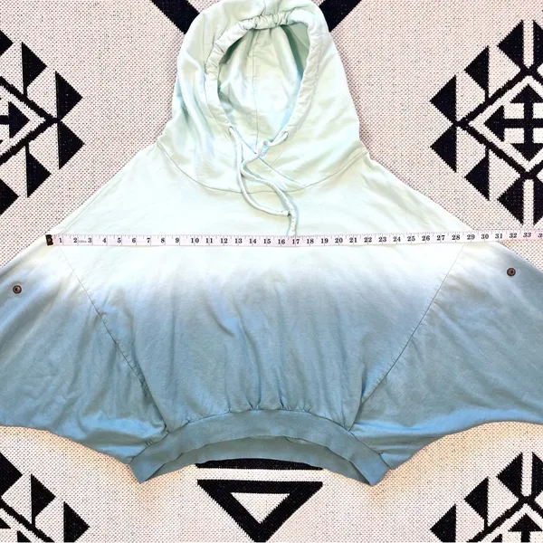 Young Fabulous & Broke Raissa Tie Dye Ombre Cropped Hoodie M/L - Image 7
