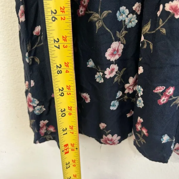 American Eagle Black Floral Dress with Cutouts Small Women - Image 7