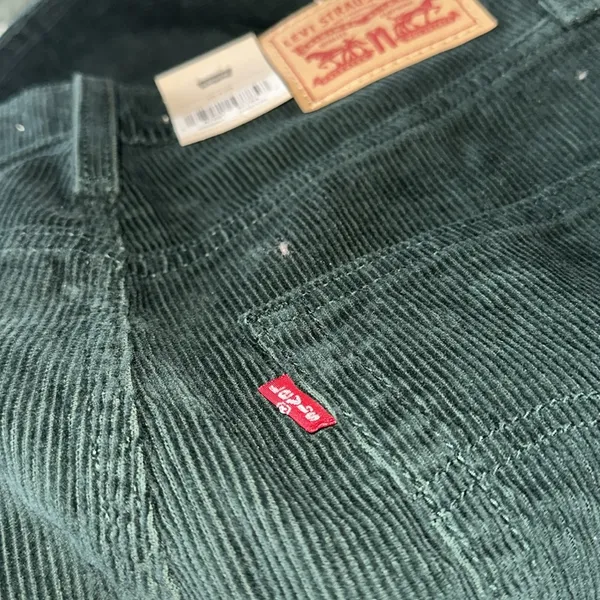 NWT Levis Womens Mid Rise 94 Baggy Corduroy Jeans Pants Green 26 - Image 8