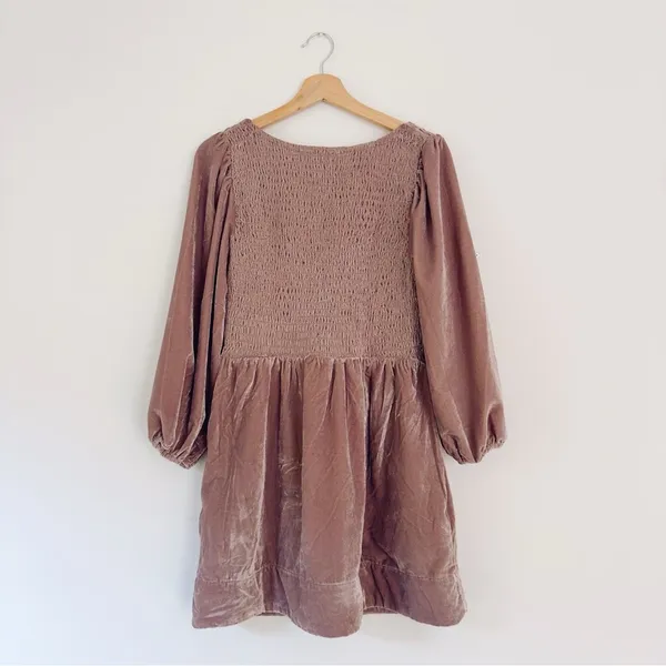 Free People Farrier Velvet Mini Dress - Image 8