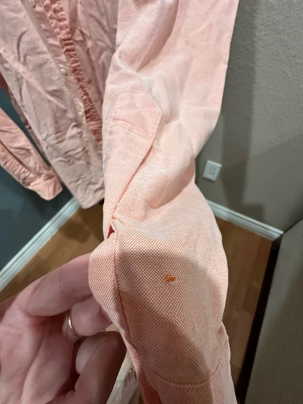 Ralph Lauren men’s dress shirt in Large soft salmon color - Image 7
