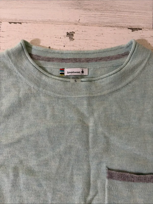 Smartwool Mint Green Shadow Pine Pocket Sweater merino wool - Image 3