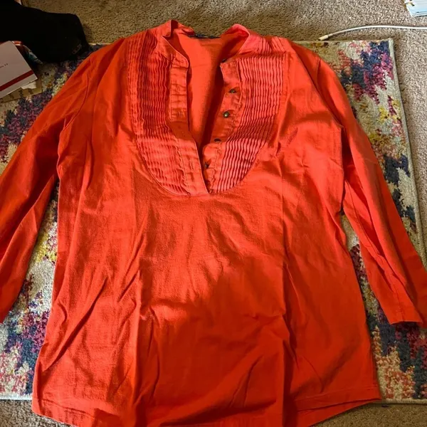 Ralph Lauren‎ large orange blouse - Image 2