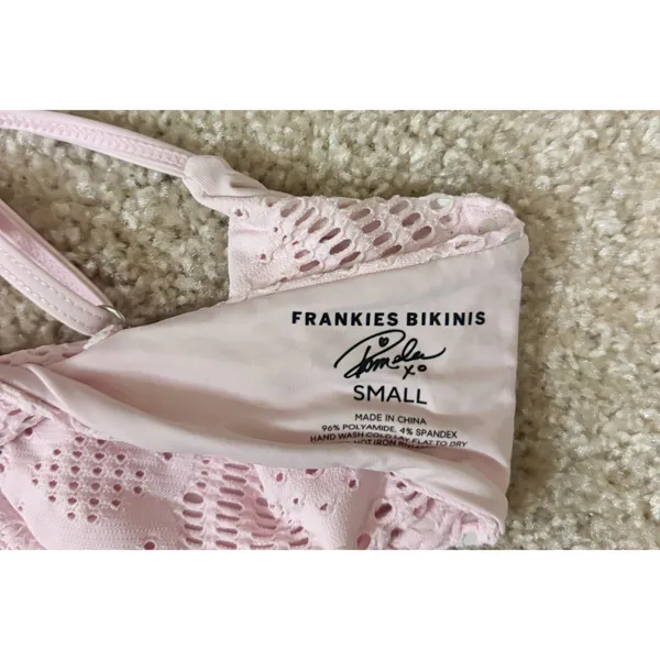 Frankie’s bikinis eyelet bikini top - Image 2