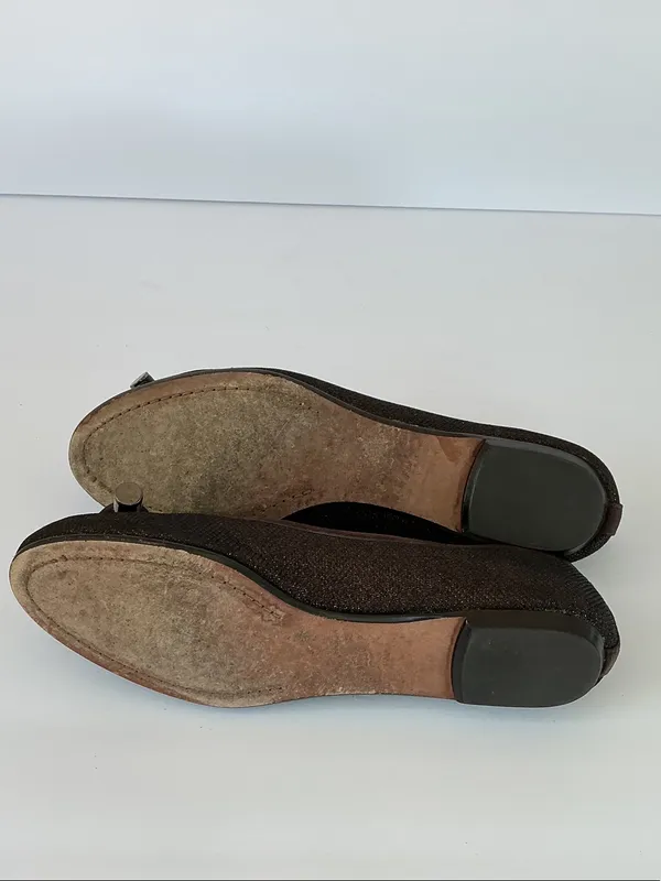 Donald J. Pliner Dark Brown Knot Toe Ballet Flats - Image 6