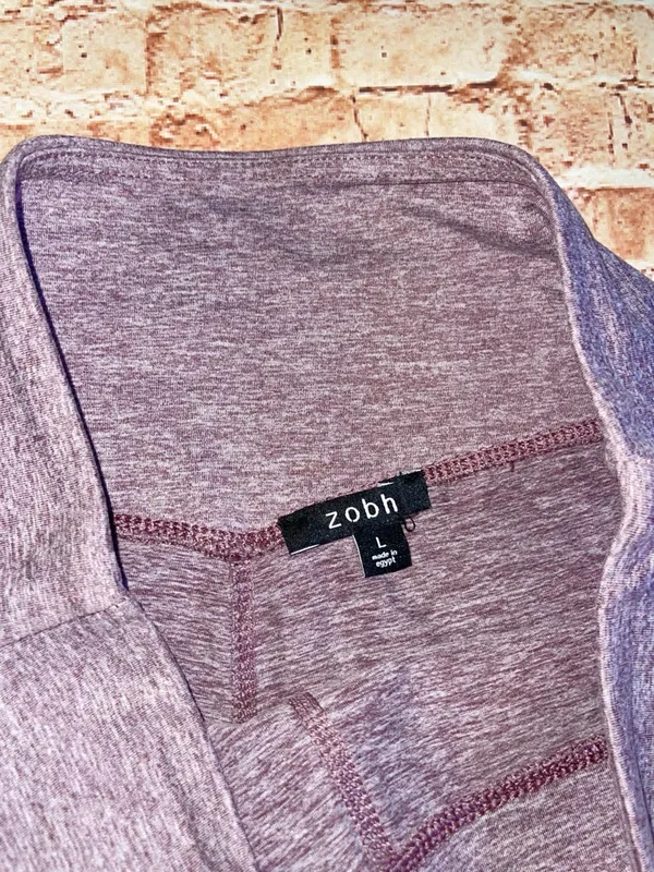 High-Waist Women’s Bike Shorts in Heather Lavender Gray - Image 5