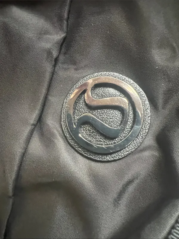 lululemon athletica Yoga Black Ruched Nylon Duffel Crossbody - Image 12