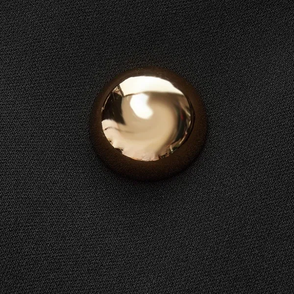 Commence NWT SOLD OUT Black Asymmetrical Mini Skirt w/ Gold Ball Appliqués Sz XS - Image 4