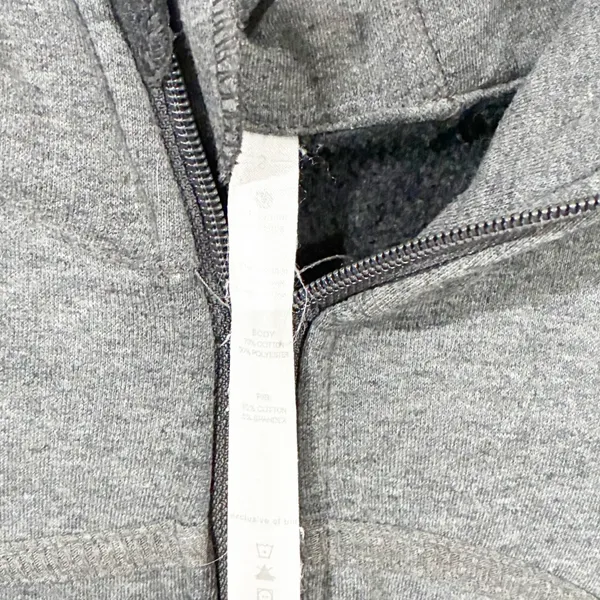 Lululemon‎ Grey Scuba Full Zip Hooded Sweatshirt Size 2 - Image 3