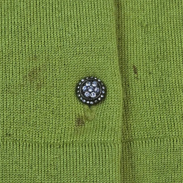 J.Crew Womens Green 100% Merino Wool Cardigan Jeweled Buttons 99545 Size S - Image 5