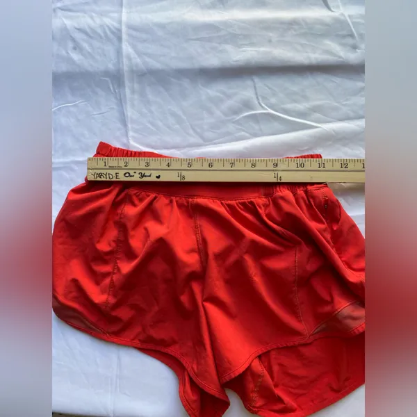 lululemon 2.5 athletica Women’s Bright Red Athletic Shorts #4 - Image 9