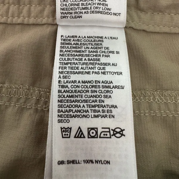The North Face Hiking Pants Size 16 Khaki Outdoor Convertible Roll Up‎ Gorpcore - Image 13