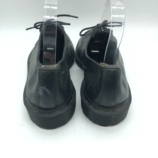 Dr. Martens Immanuel Loafers Lace Up Leather Black Mens 7 Womens 8 - Image 4