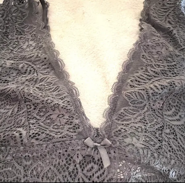 Sophie B. Intimates Grey/ Silver Lace Bralette - Image 7