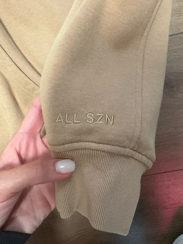 Adidas All SZN Yellow Fleece Boyfriend Hoodie - Image 2