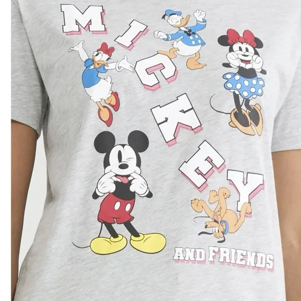 Disney Mickey and Friends‎ Women's Gray Graphic Tee NWT - Image 6