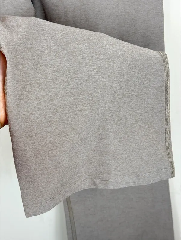 Beyond Yoga High Waisted Wide Leg Cropped Pants Oatmeal Beige Size M - Image 8