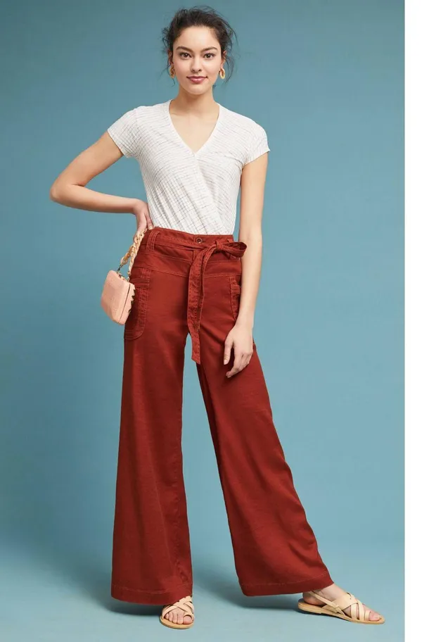 Anthropologie Maeve Leila Wrap Top Size M - Image 4