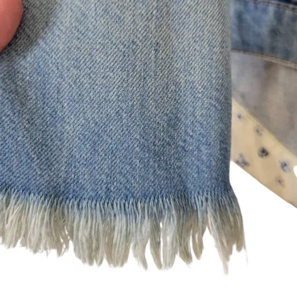 Pilcro Anthropologie Denim Trucker Jacket Boho Grunge Oversized Slouchy Fit - Image 5