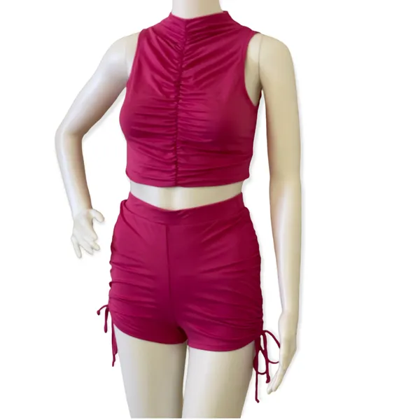 Fuchsia Raspberry Runch Two Piece Set Pink - Image 6