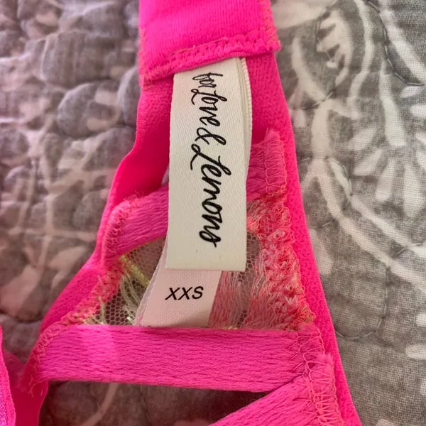 NEW For Love and Lemons Tulip Garter‎ Belt in Neon Pink and Orange - Image 8