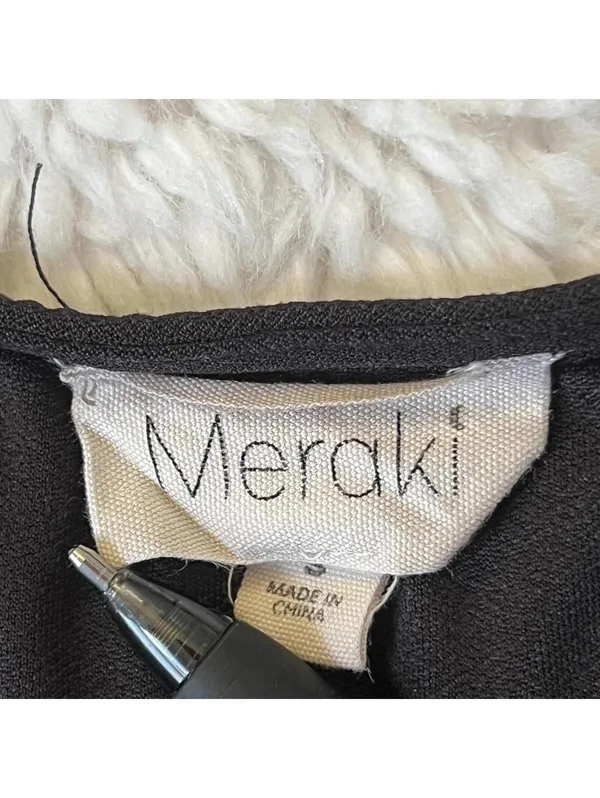 Y2K Black coquette long sleeve top with tie detail size small 🖤 - Image 6