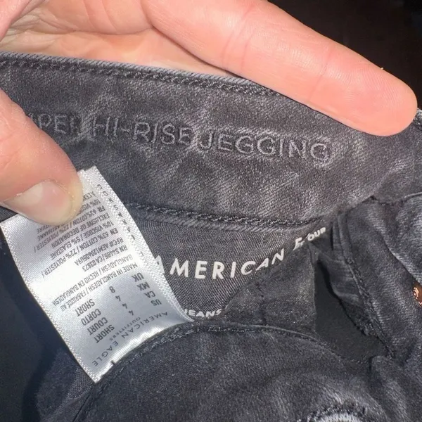 American Eagle black 4 super hi-rise normcore jeggings - Image 2