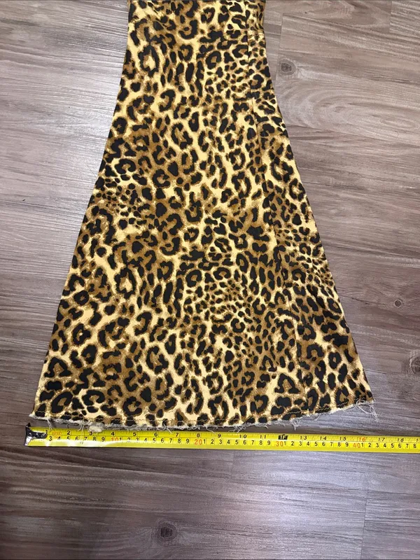 Forever 21 Leopard Flare Jeans 29 Fits 27x32 NWT Bell Bottom Animal Print - Image 10