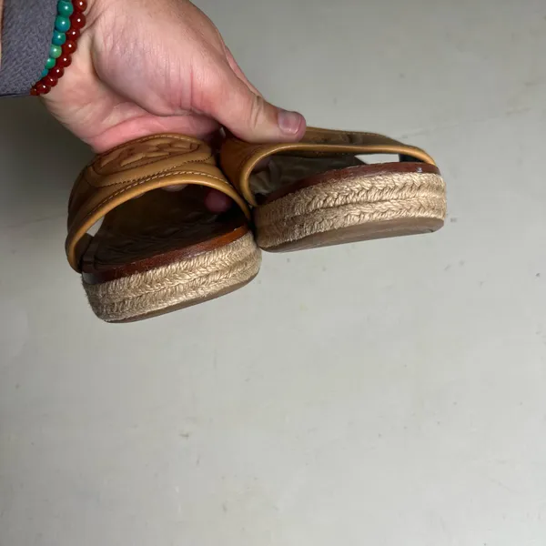 TORY BURCH- Fleming Espadrille Tan Size 11 - Image 5
