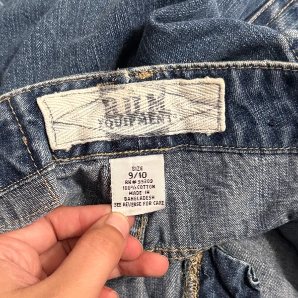 Vintage 90s B.U.M. Equipment Denim‎ Mini Cargo Shorts Jorts Y2K Indie Sleaze - Image 6