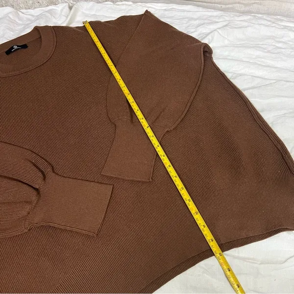 LILLUSORY Brown Oversized Batwing Sweater Size undefined - Image 10