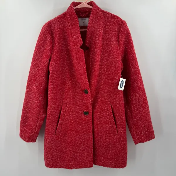 Old Navy Cozy Coatigan Womens Small NWT Relaxed Texture Cardi Coat Wool Blend - Image 12