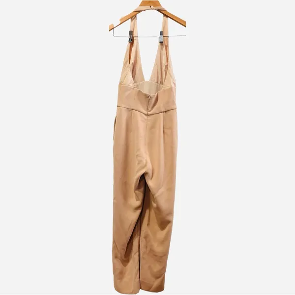 NWT REVOLVE x Chrissy Teigen‎ Micah Halter Open Back Jumpsuit in Nude Size XS - Image 4