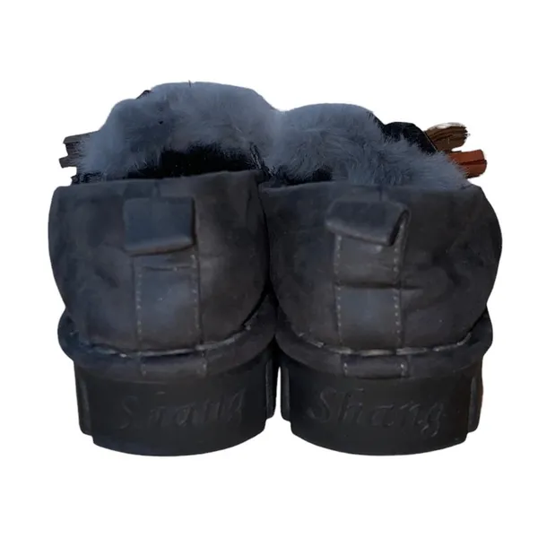 Shang Faux Fur Tassel Platform Loafers‎ Women's 7.5 - Image 5