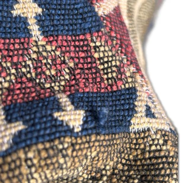 90s Southwestern Tapestry Jacket‎ Medium Cotton Cropped Boho Cowgirl Western - Image 8
