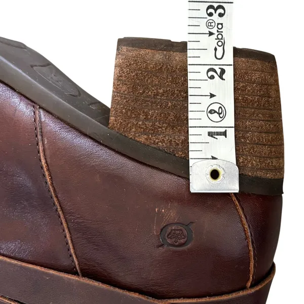 Born Payton‎ Buckle Ankle Boots Sz 8.5 Brown Leather Western Chic - Image 8
