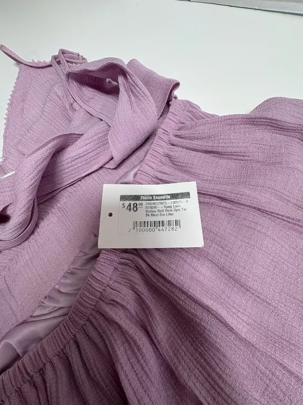 2Bella Sausalito Lilac Maxi Dress With Lining - Size S.‎ NEW With Tags in Bag. - Image 12