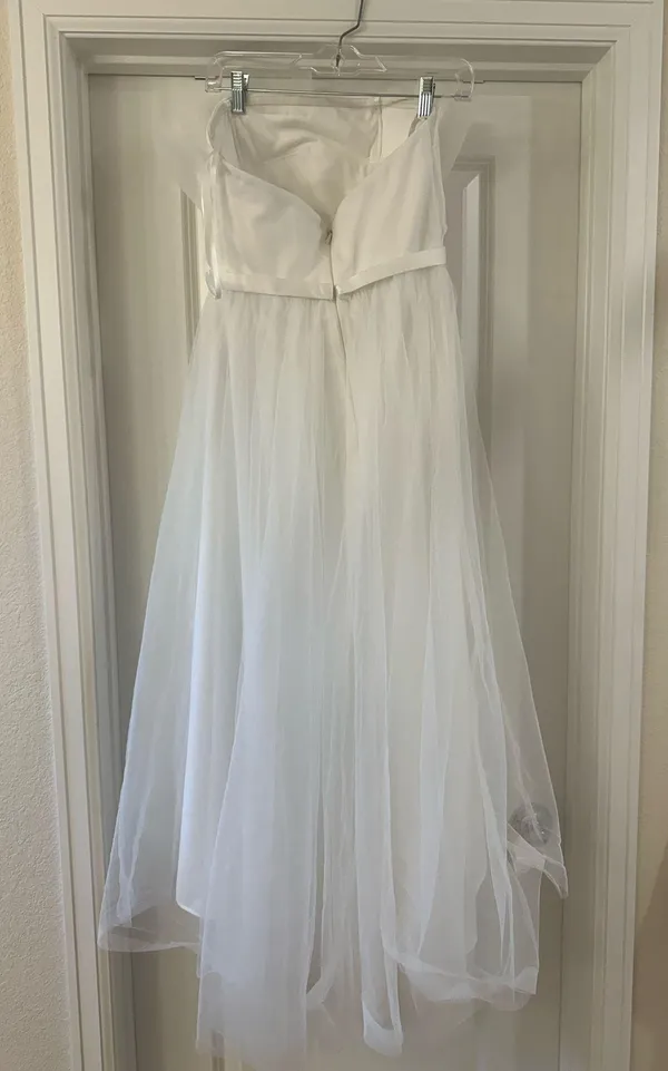 Dolly & Delicious White Tulle High Low Dress - Image 3