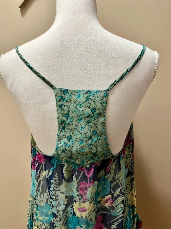 Fire Los Angeles Boho Floral Tank Top Size Medium - Image 5