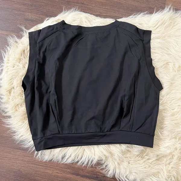 "Be Stronger Than Your Excuses" Graphic Crop Top Cotton L - Image 5