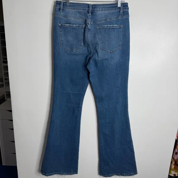 Vervet Blue Flare Jeans Size‎ 31 Minimalist 70s Retro Y2K Meet Boho Effortless - Image 3