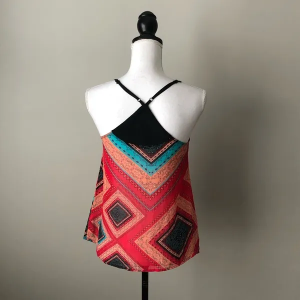 YA Los Angeles | Sheer Multicolored Racerback Camisole Sz S - Image 5