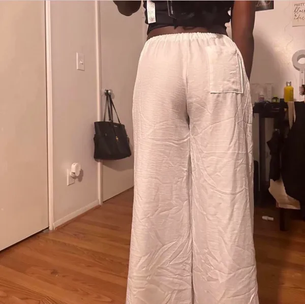 SheIn White Linen Pants - Image 5