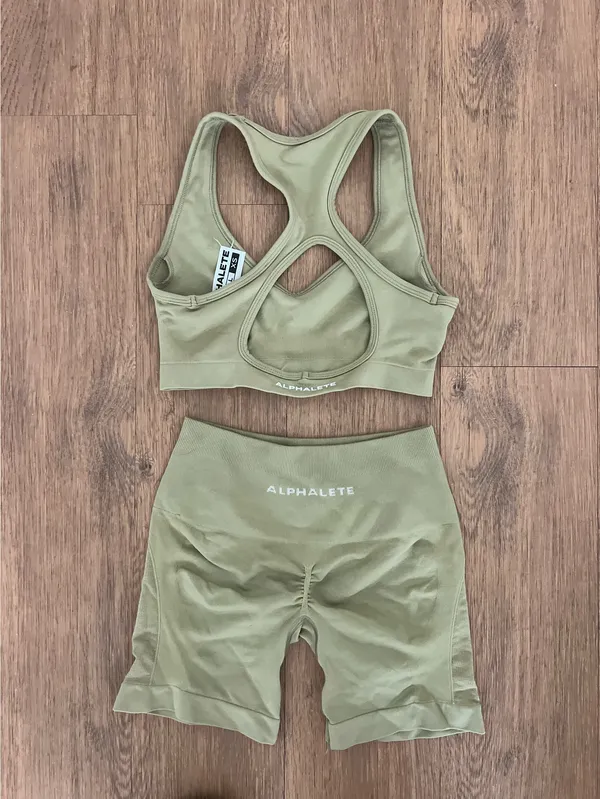Alphalete Sports Bra & Shorts - Image 2