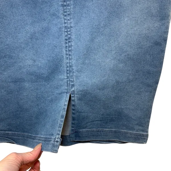 Derek Heart Womens Small Blue Denim Look Bodycon Dress Sleeveless‎ Mini NWOT - Image 7