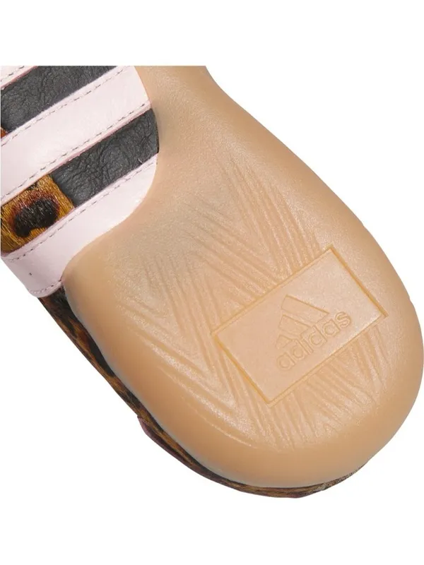 adidas Leopard Print Ballet Flat with Pale Pink Stripes - Image 4