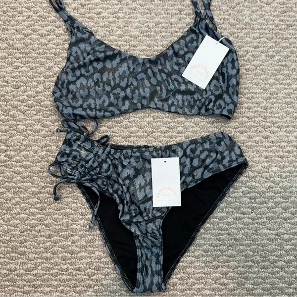 Dippin' Daisy's Gray Leopard Print Bikini Set - Image 3