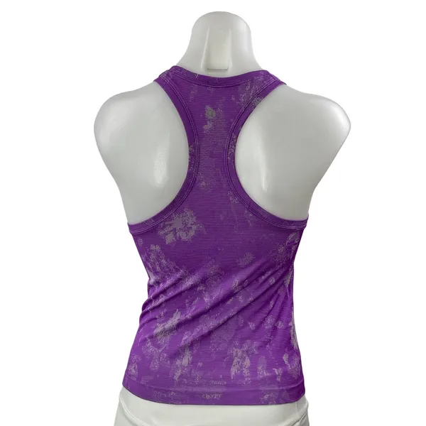 Lululemon Swiftly Tech Purple Splatter Racerback Yoga Athletic Tank Top Size M - Image 3
