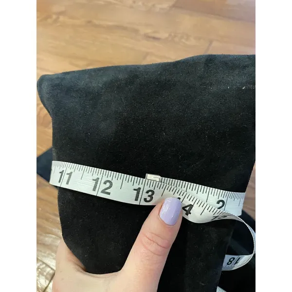 Accessoire diffusion suede point toe over knee boots size 7 Black - Image 8